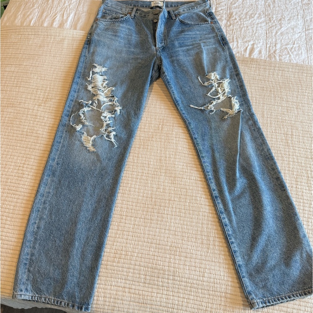 Citizens of Humanity - Distressed Straight Leg Jeans – Size 28